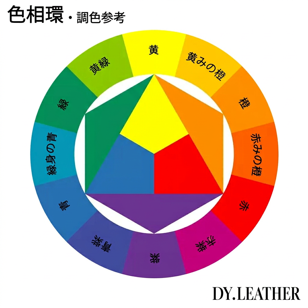 調色参考用の色相環