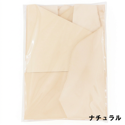 ヌメ革はぎれ詰め合わせ450g、ナチュラル