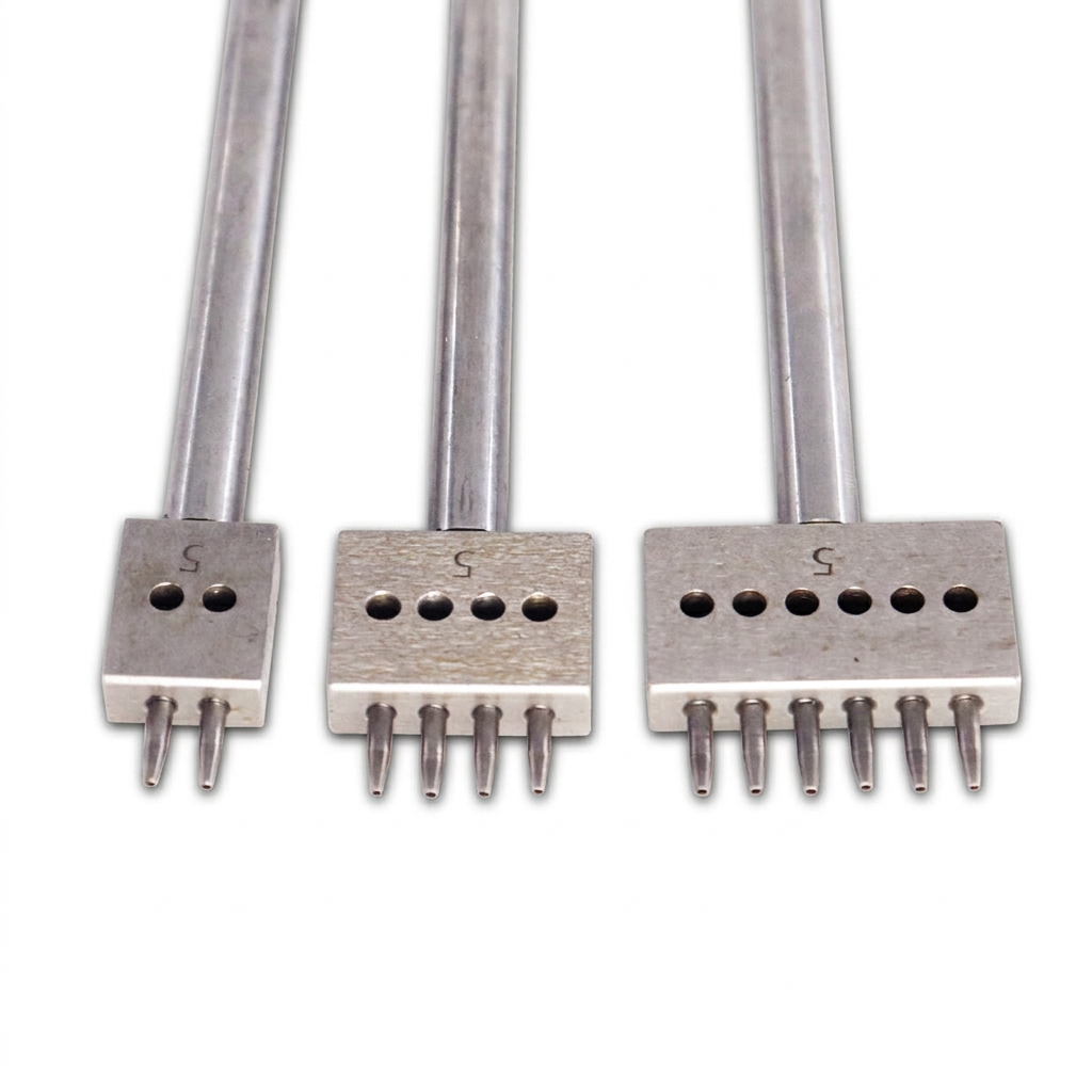 穴あけポンチ5mm、2本刃・4本刃・6本刃