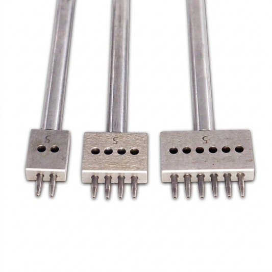 穴あけポンチ5mm、2本刃・4本刃・6本刃